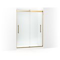 Kohler Levity Plus 3/8 Door 82X 59-5/8 Hndl Vibrant Brushed Moderne Brass 702429-L-2MB